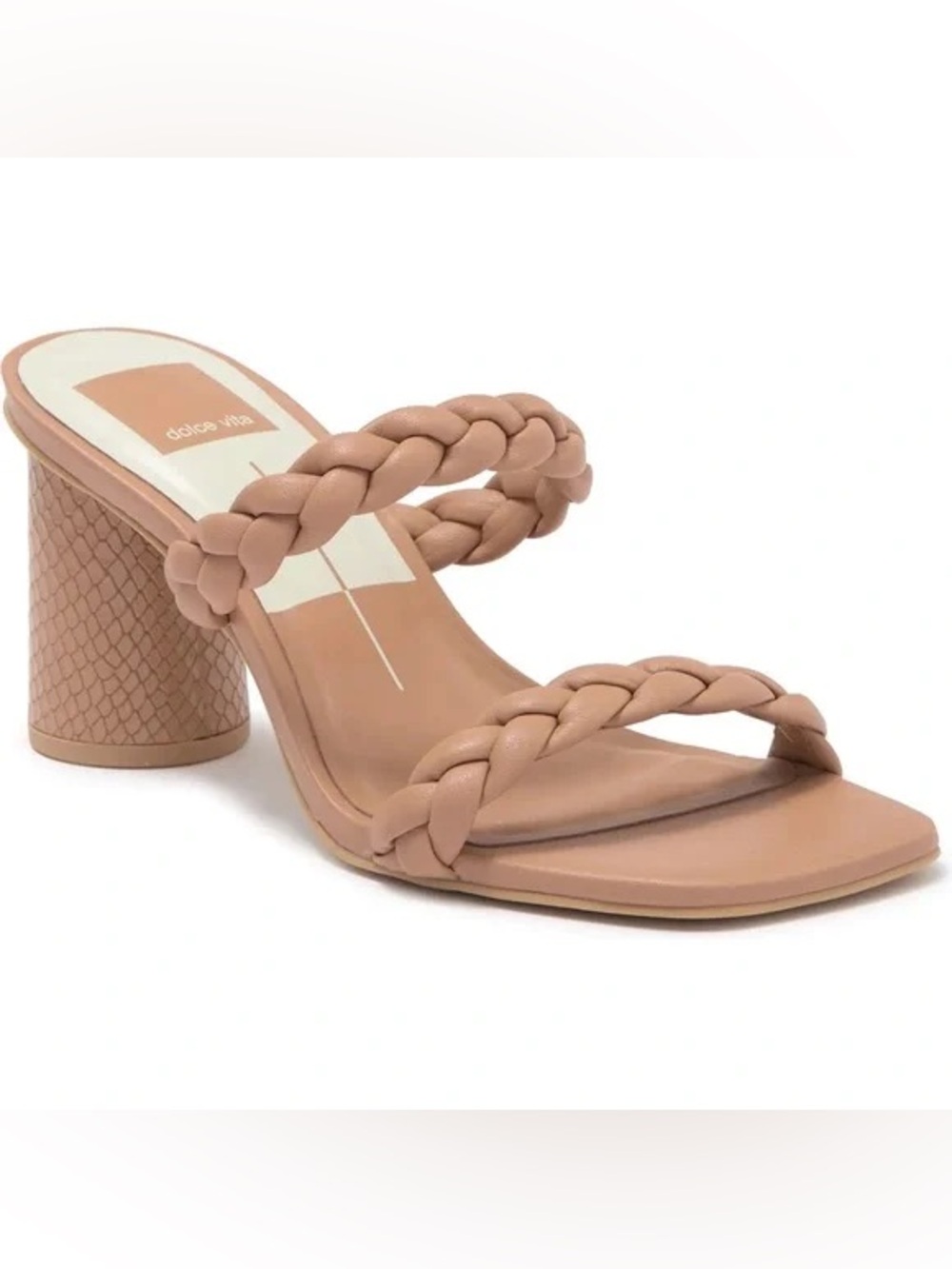 Dolce Vita Nairi Braided Sandal Heel in Tan, Size 10